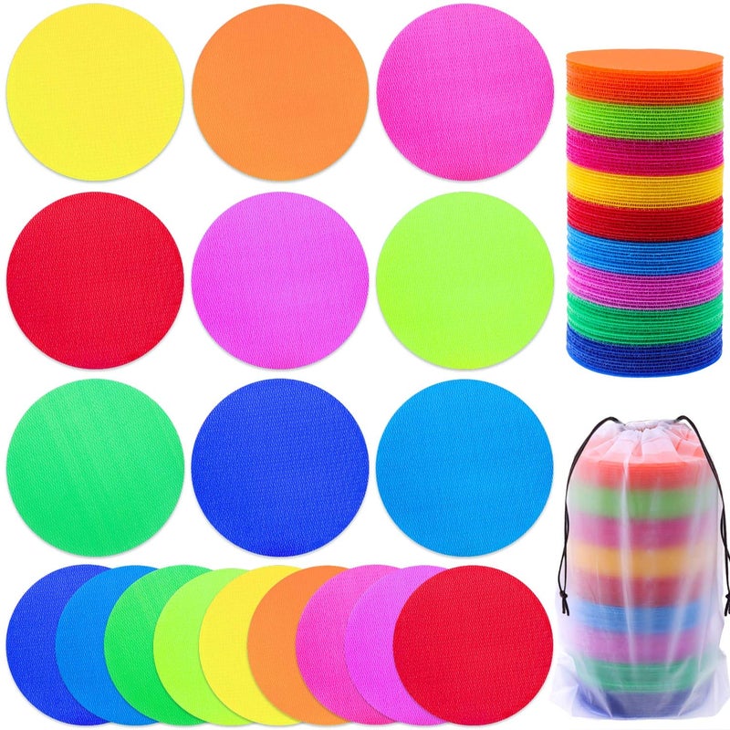 shynek 90 Pcs Carpet Markers Floor Dots, Shynek Carpet Dots for Classroom Carpet Markers for Teacher Supplies Elementary School Kindergarten Daycare Classroom Decoration - Image 1